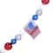 6ft. Red, White &#x26; Blue Flag &#x26; Ball Garland by Celebrate It&#x2122;
